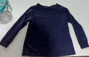 Boys POLO RALPH LAUREN Heather Blue Long Sleeved T-Shirt. Size 4t Toddler - Bild 1 von 6