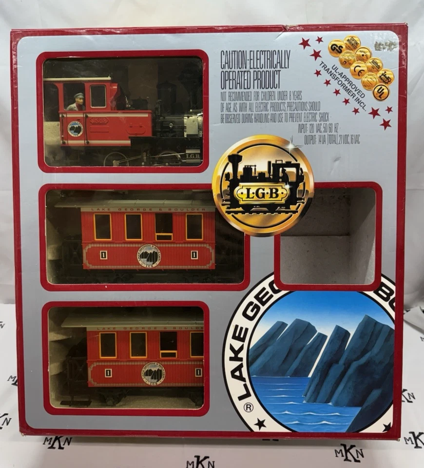 LGB 25301 G Scale Lake George & Boulder G Gauge Steam Passenger Train Set Only - Image 1 of 4