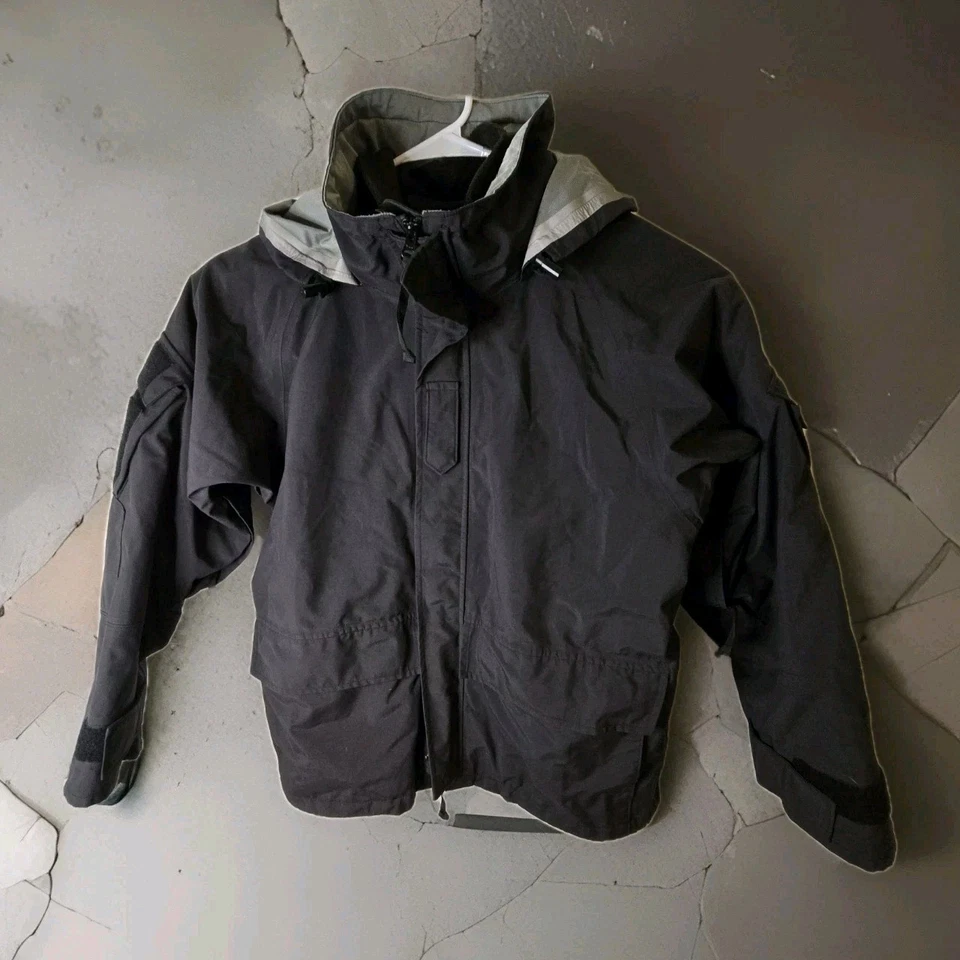 Chaqueta táctica Tru-Spec para hombre mediana negra forro polar extraíble clima frío Foto 1 de 4