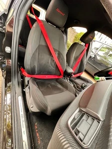 5 Cinture di Sicurezza Alfa Giulietta Rosse - Foto 1 di 5