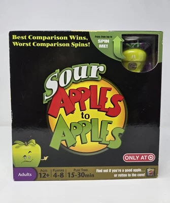 Mattel SOUR APPLES TO APPLES GAME Target Exclusive 2010 Complete Good Shape READ - Image 1 of 4