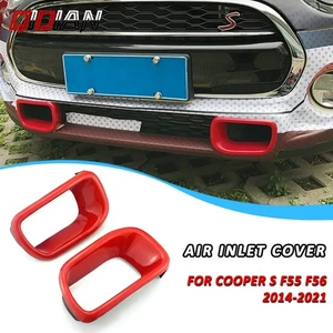 Car Front Bumper Grille Air Inlet Cover For MINI Cooper S F55 F56 F57 2014-2021 - Picture 1 of 10