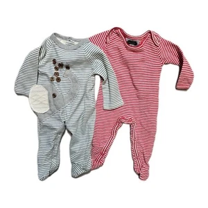 Mudpie One Piece Elephant Striped 0-3 Months  Boys Lot 2 - Picture 1 of 5