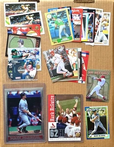 Mark McGwire Lot Topps Donruss Fleer Score Upper Deck Athletics Cardinals - Bild 1 von 7