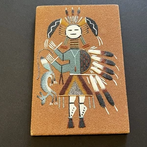 Navajo Sandmalerei Glöckner Yei Indianer Ernte Fülle Heilung - Bild 1 von 9