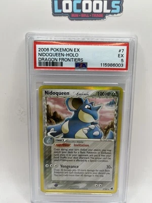 2006 POKEMON EX DRAGON FRONTIERS #7 NIDOQUEEN-HOLO PSA 5 - Image 1 of 2