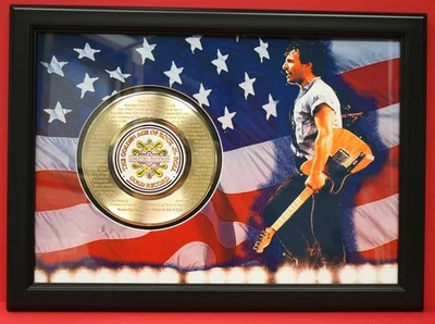 Bruce Springsteen Born In The USA Art Framed 45 Gold Record Display  - Image 1 of 4