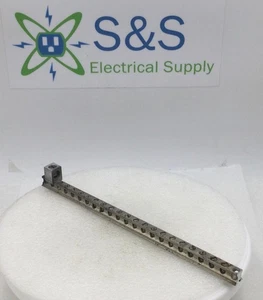Siemens 23 Position 4-14 AWG Grounding Bar w/Small Lug 11 3/8" x 1 1/4" - Picture 1 of 11