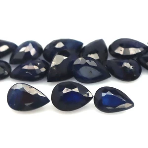 6.96 CT. Heated 15Pcs Blue Sapphire Madagascar Pear - Picture 1 of 4