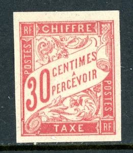 France 1894 Colonies General Issues 30¢ Carmine Postage Due Scott #J15 Mint G114 - Picture 1 of 6