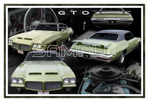 1971 Pontiac GTO Poster Print - Bild 1 von 1