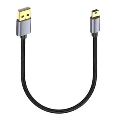 USB 2.0 Type A to Mini B 5Pin Data Sync Charging Cable | Male to Male  - Image 1 of 4