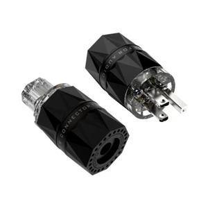 Viborg Rojo Puro Cobre Rodio Chapado Hágalo Usted Mismo EE. UU. Cable de Alimentación Alta Fidelidad Conector Enchufe Nuevo - Imagen 1 de 5