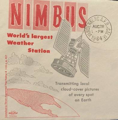 WORLD'S LARGEST WEATHER STATION -NIMBUS- SWANSON SPACE COVER VAFB AUG 28, 1964 - Image 1 of 4