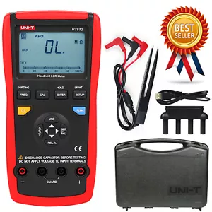 UNI-T UT612 Interfaccia USB Gamma Auto LCR Misuratore Induttanza Freq Auto Spegnimento Test - Foto 1 di 8
