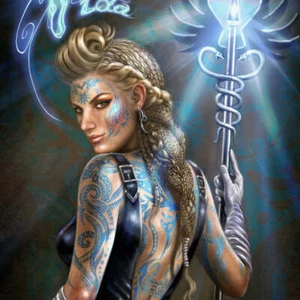 Edición Limitada Ciencia Fi Babe Arte Personaje Impreso Cyberpunk - Imagen 1 de 4