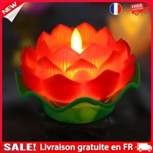 fr Simulation créative Lotus veilleuse romantique bouddha lampes de Table (rouge - Picture 1 of 9