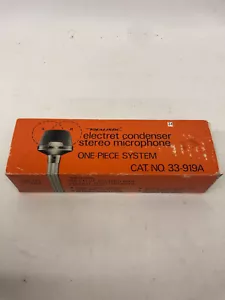 Realistic Electret Condenser Stereo Microphone Cat No. 33-919A - Tested, Works - Picture 1 of 7