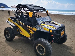 2011-14 RZR 800 800s RZR 900 graphics kit  24mil racing vinyl #3333 yellow - Picture 1 of 17