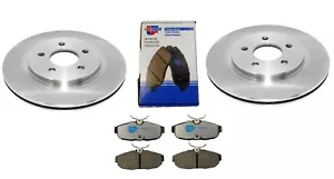 2 x REAR BRAKE DISC 300mm + CERAMIC PADS FOR FORD MUSTANG 05-14  - Picture 1 of 2