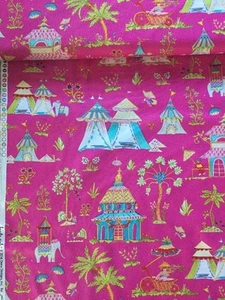 2m - Patchworkstoff Baumwolle Pink Dena Haute Girls Palast Indien 202 Toile Zelt - Bild 1 von 3