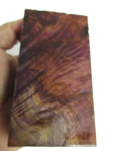 Maple Burl Stabilized Blank- 1 3/8 x 2 1/4 x 4 1/4" - stabilized box mod - 5790 - Picture 1 of 4