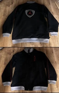Air Jordan Vintage Leather Suede Streetwear Motorcycle Jacket Zip XL - Picture 1 of 8