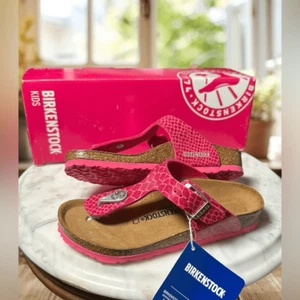 NUEVAS Sandalias Birkenstock Gizeh Magic Snake Rosa Sin Cordones EU 30 - Imagen 1 de 9