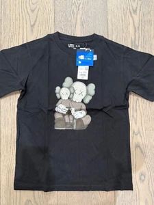 Brand New Uniqlo X KAWS UT Black Graphic T-Shirts Size 11-12 - Picture 1 of 1
