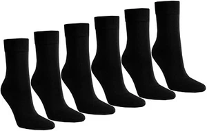 6 PAAR RS DAMEN LUXUS-SOCKEN STRÜMPFE SÖCKCHEN OHNE GUMMI BAUMWOLLE MIT ELASTHAN - Bild 1 von 18