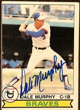1979 Topps #39 Dale Murphy Autographed Card - Atlanta Braves