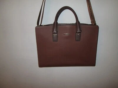 BOSTANTEN Maletín de Cuero Marrón para Hombro Laptop Negocios Delgado Unisex Bolso Foto 1 de 4