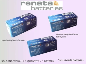 Renata Watch Batteries Swiss Made 377 364 399 379 317 Battery Authorised - Picture 1 of 4