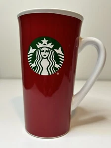 Starbucks 2017 Red 14.3 oz Tall Logo Mermaid Coffee Tea Cup Mug - Picture 1 of 8