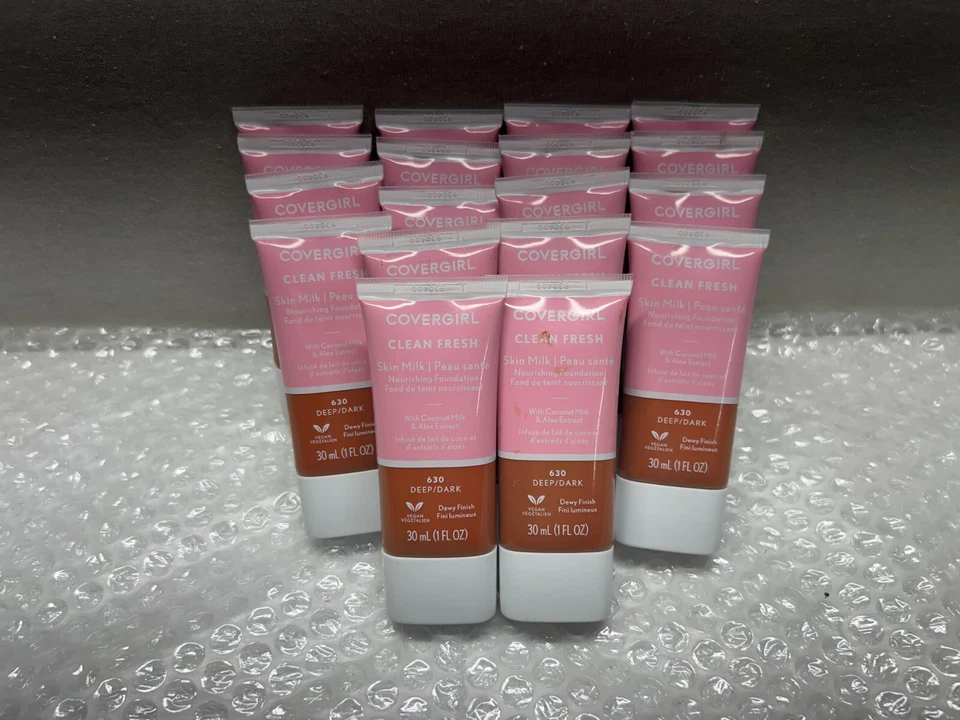 LOT OF 18 CLEAN FRESH SKIN MILK NOURISHING FOUNDATION 630 DEEP/DARK 1 OUNCE - Image 1 of 1