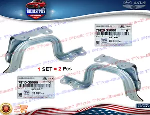 ⭐GENUINE⭐ HOOD HINGES LEFT & RIGHT SET 2PCS OEM 2017-2022 KIA NIRO 79110G5000 - Picture 1 of 1