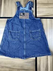 Vintage Ralph Lauren jean dress overalls - Picture 1 of 5