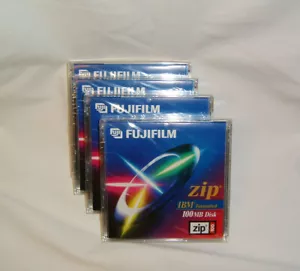 4 Fujifilm 100 MB Zip Disks IBM formatiert - Bild 1 von 3