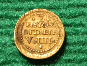 ITALIE ♦ Poids Monétaire - 5 Deniers 4 Grains - 2 Pistoles TTB - Bild 1 von 2