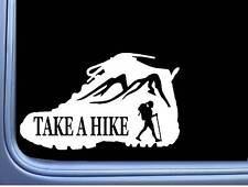 Take a Hike Sticker OS 026 6" Decal walking boot Girl