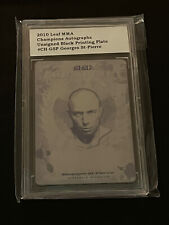 Georges St Pierre 1/1 UFC 2010 Leaf MMA Topps Beckett Encased Printing Plate