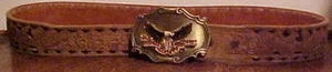 GORGEOUS RAINTREE NRA THE RIGHT TO KEEP & BEAR ARMS, BELT BUCKLE & BELT, SIZE 34 - Picture 1 of 9
