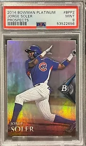 2014 Bowman Platinum #BPP2 Jorge Soler PSA 9 - Picture 1 of 2