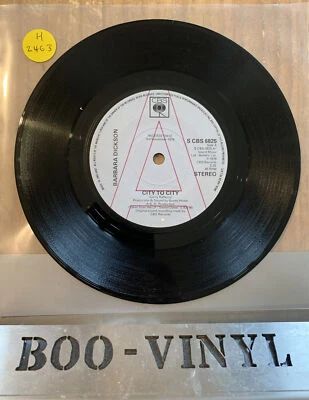 PROMO ~ BARBARA DICKSON ~CITY TO CITY  7” VINYL UK Cbs 1978 B/W Benny Gee Ex Con - Image 1 of 3