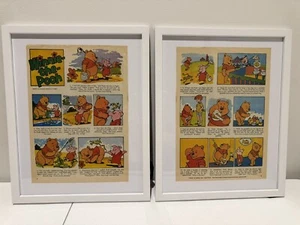 1977 Vintage Disney Winnie The Pooh Comic 2 A4 Frames  - Bild 1 von 3