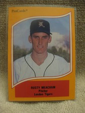 Rusty Meacham #17 1990 ProCards A&AA Minor League Stars London Tigers MINT