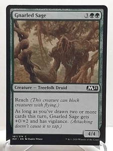 Gnarled Sage 187/274 MTG Core 2021 Green Creature Common Damaged See Pictures - Picture 1 of 6