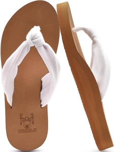 KuaiLu Flip Flops für Damen mit Fußgewölbestütze Yogamatte bequem Sommer Strand - Bild 1 von 12