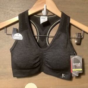 Danskin Now Performance Fitted GRAY Sports Bra Removable Padding NWT SZ SMALL