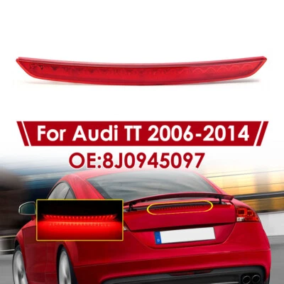 Bremslicht Dritte Bremsleuchte Rückleuchte Rot-Linse Rücklicht Für Audi TT 06-14